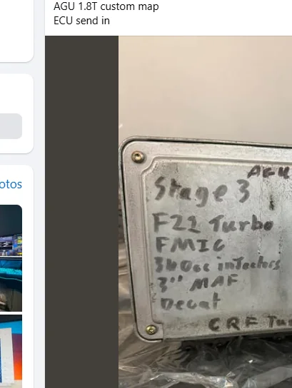AGU 1.8T custom ECU send-in map
